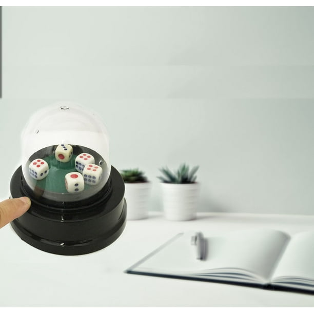 Automatic Push Dice Machine. You can simply press the yellow button and