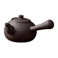 thumbnail image 4 of TISHITA Ceramic Teapot Milk Warmer Chinese Traditional Teapot Tea Maker Kettle for Boiling Hot Water for Outdoor Household Restaurant Black 500ml, 4 of 8