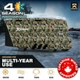 thumbnail image 2 of KNOX 3rd Gen Camouflage Class C RV Cover, Anti-Tear 600D Oxford Fabric, Fits Travel Trailer, RV, or Motorhome - Camper Cover Includes Wheel, Ladder & Gutter Covers, Night Glow Logo, Size 26-29 ft, 2 of 9