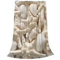 thumbnail image 2 of Sikiie Starfish and Sea Shells Ultra-Soft Micro flannel Blanket Luxury All Seasons Warm Blanket for Bedding Sofa and Travel (4 sizes)-80"x60", 2 of 7