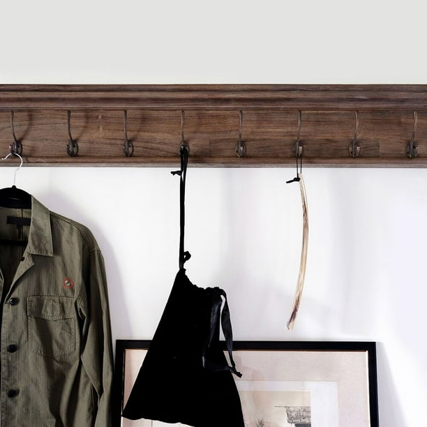 Legrand Wall Mounted Coat Rack Solid Wood Weight Capacity 132 Lb Com Legrand Wall Mounted Coat Rack Solid, Real Wood Wall Mounted Coat Rack