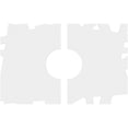 thumbnail image 4 of 24"W x 16"H x 6"ID x 8 1/2"C x 1"P Novo Architectural Grade PVC Contemporary Ceiling Medallion, Two Piece, 4 of 11