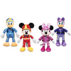"Mickey and the Roadster Racers Cartoon Plush Figure [Mickey Mouse - Minnie Mouse - Donald Duck - Daisy Duck] Race Car Drivers (Collector Toy Set of 4) 10"" Walt Disney Collectible"