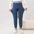 thumbnail image 6 of Lenpel Boys' Fleece Lined Leggings Toddler High Waisted Full Length Thick Warm Pants Children Winter Thermal Tights 2-15 Y(Blue,14-15 Years), 6 of 6