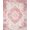 Mauve Pink, Pattern 16, variant on ODIKA 8'x10' Washable Area Rug Mauve Dusty Vintage Distressed Trellis Scroll Border Boho Motifs for Living Room, Under Sectional, Family , Durable, Non-Slip