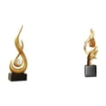 thumbnail image 1 of Estatua abstracta de fuego, adorno de escritorio, recuerdo artesanal, figura de llama de resina, escultura de arte moderno, escultura decorativa, recu, 1 of 8