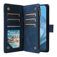 thumbnail image 3 of compatible Google Pixel 9 Pro Pixel 9 Case Zipper Wallet Multiple Card Slots Leather Phone Cover - Blue Newway CPDD, 3 of 5