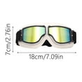 thumbnail image 3 of Motorcycle Goggles Fits Over Glasses Soft Padded Riding Glasses With Strap Ski Goggles Women Clear Lens Dirt Ridding Gear Goggles Clear Youth Dirt Goggles Glasses for Women Cooking Goggles Snowmobile, 3 of 4