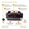 thumbnail image 5 of moots Premium Leatherette Pets Sofa, Espresso, X-Large, 5 of 9
