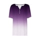 thumbnail image 3 of Camisetas Casuales de Mujer con Cuello en V Camiseta de Color Sólido, Manga Corta Casual Top para el Uso Diario, 3 of 5