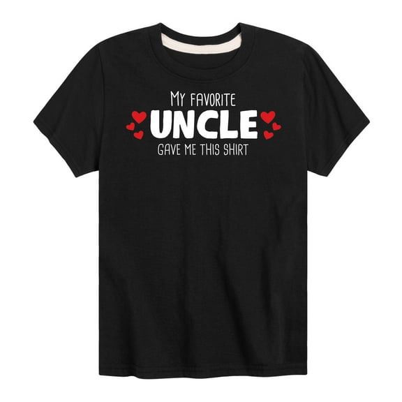 Instant Message - My Favorite Uncle Gave Me This Shirt - Toddler And Youth Short Sleeve Graphic T-Shirt