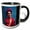 Black/White, variant on 3drose, Frida Kahlo Painting, 11oz Two-tone Black Mug
