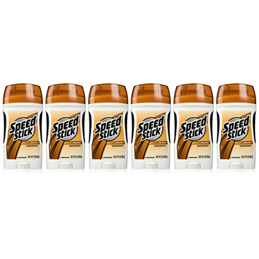 Speed Stick Deodorant, Musk Scent, 3Ounce Sticks (Pack of 6) Walmart