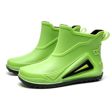 

Men‘s Fashion Plain Color Plain Color Anti-skid Slip On Rainboots Waterproof Shoes