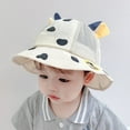 thumbnail image 2 of WUXIAN Boys Girls Sun Hats Cartoon Sun Hat Upf 50+ Outdoor Adjustable Toddler Beach Hat With Wide Brim Bucket Hats,Black,One Size, 2 of 7