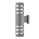 thumbnail image 3 of Cilindro De Aluminio Moderno A Prueba De Agua Hacia Arriba Y Hacia Abajo Lámparas De Pared Led Lámpara De Pared De Doble Cabeza Enchufe E27 Para Exteriores Ac 85-240V Para Patio Jardín Porche Corredor Yuarrent HA025837-01, 3 of 5