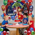 thumbnail image 6 of 24PCS Superhero Party Decorations Set,Birthday Party Supplies Including Foil Balloons, Happy Birthday Banner and Latex Balloons for Kids' Birthday Party, Superhero Themed Party Favors and Decorations, 6 of 6
