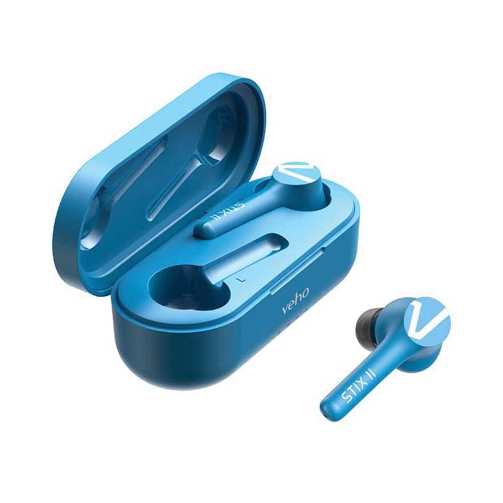 Écouteurs Bluetooth Veho STIX II sans fil véritables - Aqua