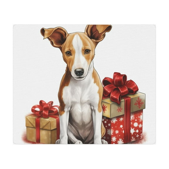 DistinctInk Mouse Pad - 1/4" Foam Rubber - Ibizan Hound Puppy Drawing