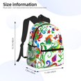 thumbnail image 2 of Disketp Paisley Mochila Ligera Clásica con Múltiples Bolsillos, Mochila Casual para Hombre y Mujer, Ideal para Escuela, Trabajo y Viajes, 2 of 6