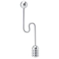 thumbnail image 1 of Safe 5.9X2.0X0.8In Double-Headed Screw Designed Kitchen Gadget Honey Spoon, for  Kitchen, 1 of 8