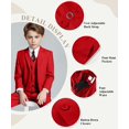 thumbnail image 2 of Traje formal para niño Visaccy rojo talla 8, esmoquin, 2 of 6