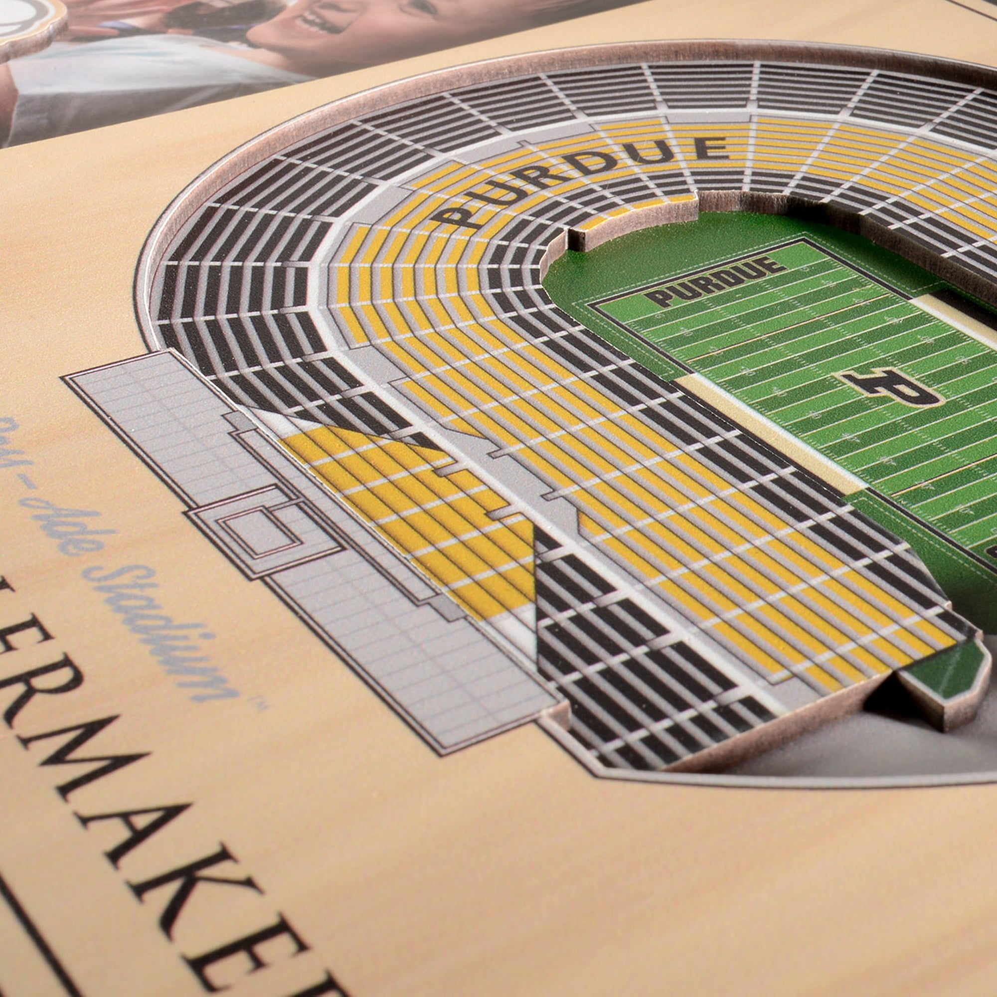 IDNA Purdue Boilermakers 3D StadiumViews Frame