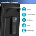 thumbnail image 6 of Lasko 38" 4-Speed Hybrid Oscillating Remote Controlled Tower Fan. Black, T38415, 6 of 17