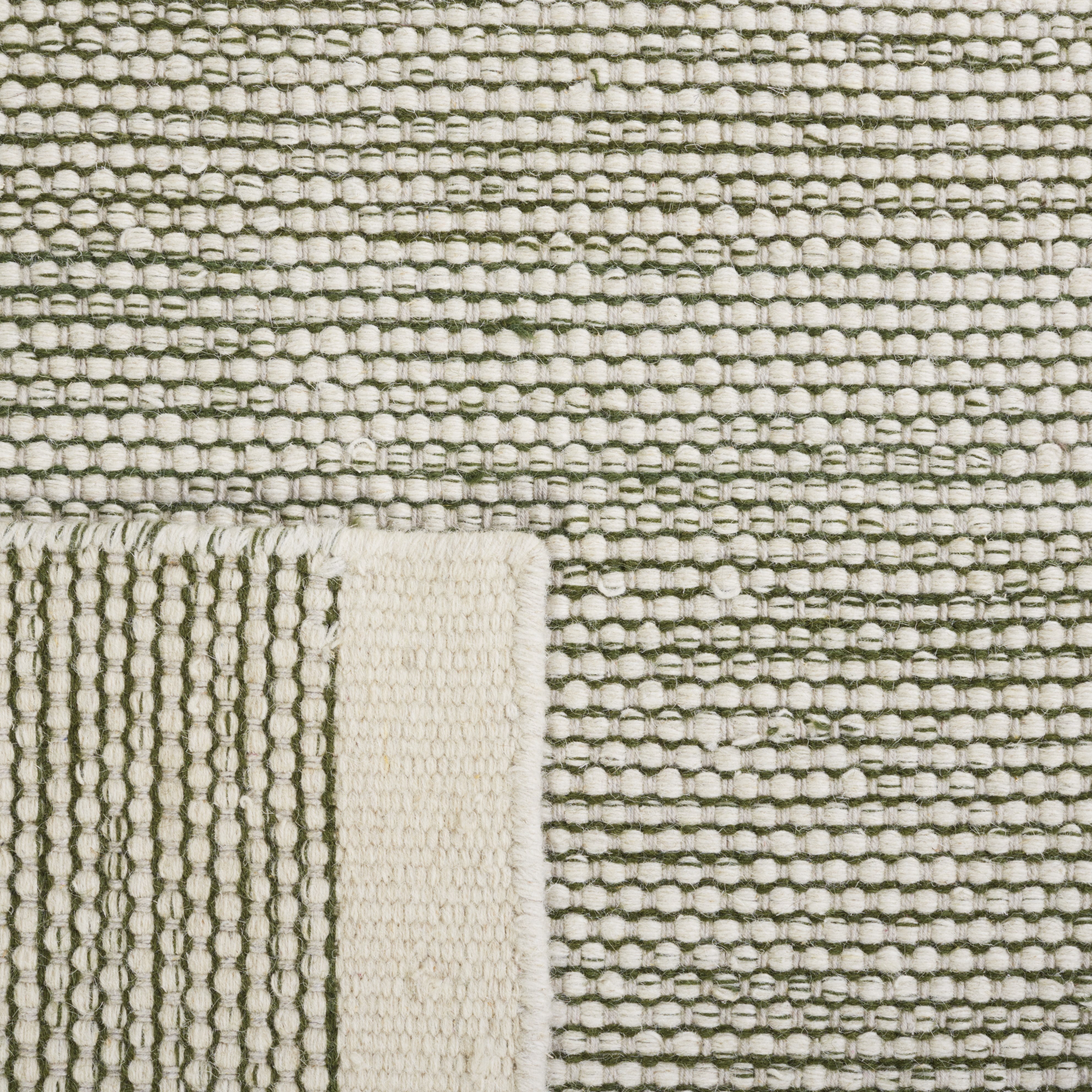 SAFAVIEH Natura Mellony Solid Area Rug, Green/Ivory, 4' x 6'