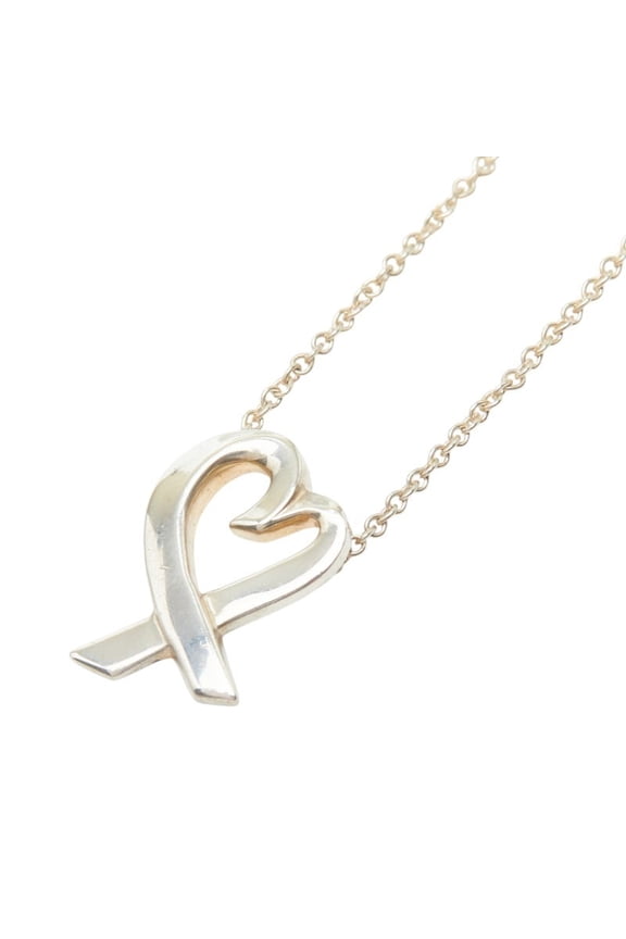 Pre-Owned Tiffany & Co. Loving Heart Necklace, SV925 Silver, Women's.