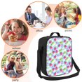 thumbnail image 5 of Naloa Strawberry And Flowers Lunch box Lunch bag for men women Large capacity Lunchbox Insulated Lunch bag Lunch box cooler, 5 of 7