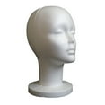 thumbnail image 6 of Luckymimi Fashion Female White Foam Mannequin Hat Cap Wig Women Head Display Holder Model, 6 of 6