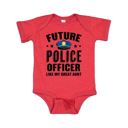 

Inktastic Future Police Officer Like My Great Aunt Gift Baby Boy or Baby Girl Bodysuit