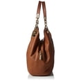 thumbnail image 5 of Women's Large Fulton Shoulder Tote Leather Top-Handle Hobo - Luggage, 5 of 6