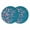 Green, variant on Spring Floral Round 15 Inch Placemats Set of 8, White Cherry Blossom Fowers Sky Blue HeatResistant Non Slip Place Mats for Dining Table, Wipeable Braided Kitchen Table Mats for Housewarming