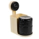 thumbnail image 5 of Portacepillos de dientes de pared con vaso, autodrenante, organizador de cepillos de dientes para baño, sin taladro, vaso de plástico negro, 5 of 6