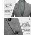 thumbnail image 4 of COOFANDY Mens Blazer Casual Fitted Sport Coats Western Summer Weeding Party Suit Jackets, 4 of 6