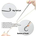 thumbnail image 3 of 2Pcs en Acier Inoxydable Hameçon Extracteur Disgorgers avec Guidon pour Poissons, 3 of 11