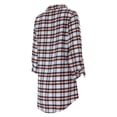 thumbnail image 3 of Women's Concepts Sport Navy Denver Broncos Sienna Plaid Full-Button Long Sleeve Nightshirt, 3 of 3