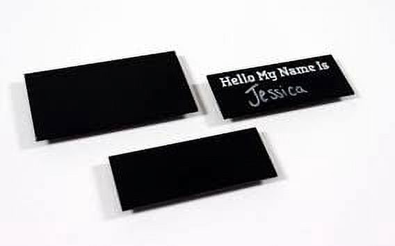 My Badge Design, 1" x 3" Chalkboard Name Badge Kit with Pin Back, 1 Qty