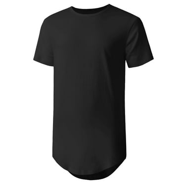 No Boundaries Men's Elongated Tee, up to size 3XL - Walmart.com