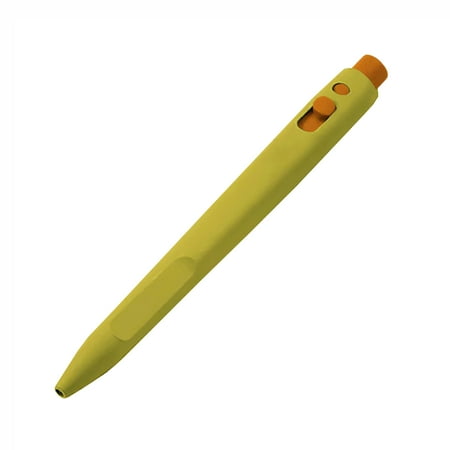 - Metal and X-Ray Detectable Food Safe Elephant Retractable Pen, Yellow Housing, Orange End Cap, Fine Tip Blue Ink - With No Clip or Lanyard Attachment,Pack 50EA