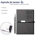thumbnail image 3 of Agenda 2025 Bluelander, Bolígrafo, Organizadora, Planificador Diario, Semanal, Mensual, 3 of 6