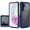 Blue, variant on For Samsung Galaxy A36 / A56 Ultimate CaseX Transparent Hybrid Case with Metal Buttons And Camera Edges - Red