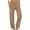 Khaki, variant on Women's Wide Leg Pants with Pockets Elastic Waist Fashion Summer Solid Color Casual Long Pants