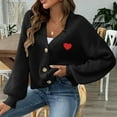 thumbnail image 6 of Roncen Women's Cardigan Sweater Thick Knitted Open Front Long Sleeve Button Up Loose Casual Outerwear, 6 of 7
