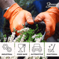 thumbnail image 6 of 1st Choice Orange Disposable Nitrile Gloves, Size Large, 100 Count, Diamond Grip, 6 of 7