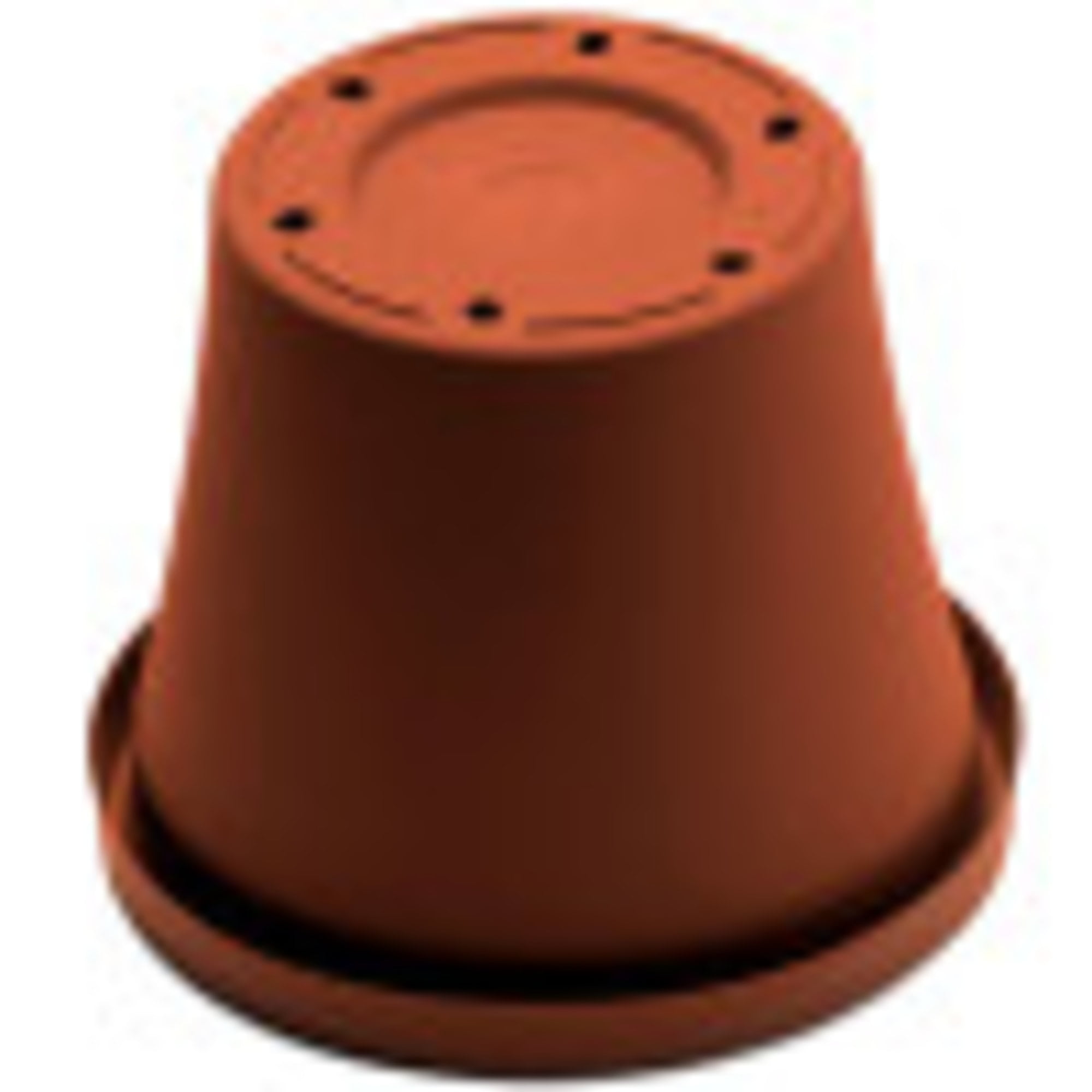 Bloem 14-in Terra Round Resin Planter - Terra Cotta Color (Saucer Not Included)