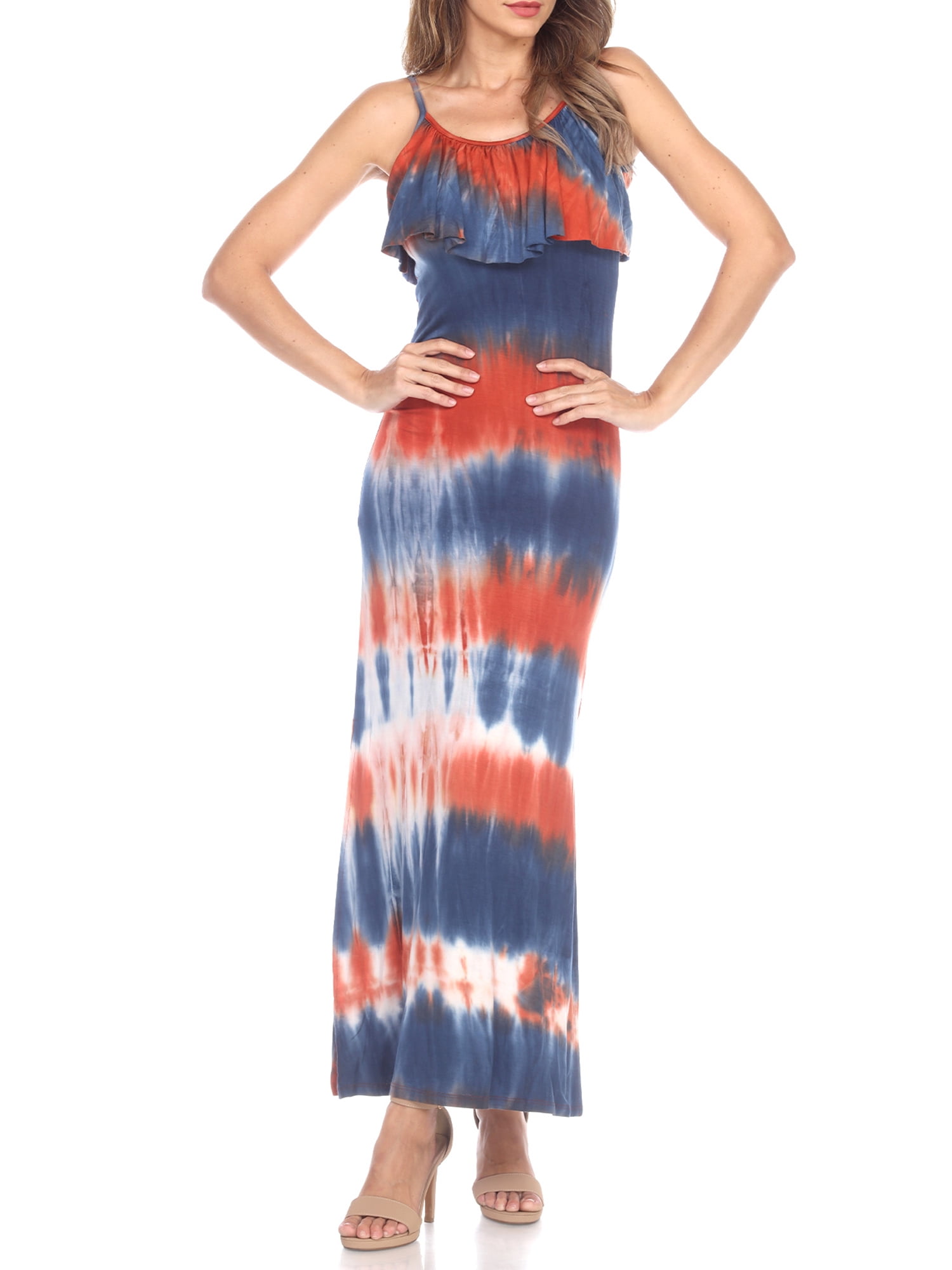 White Mark Women's Sleeveless Kalea Bodycon Maxi Dress