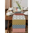 thumbnail image 4 of Vintage Boho Aztec Geometric Table Runner-36 Inch Long Southwestern Native Tribal Table Runners Linen Burlap Tablerunner for Kitchen Dining Room Holiday Party, 4 of 9